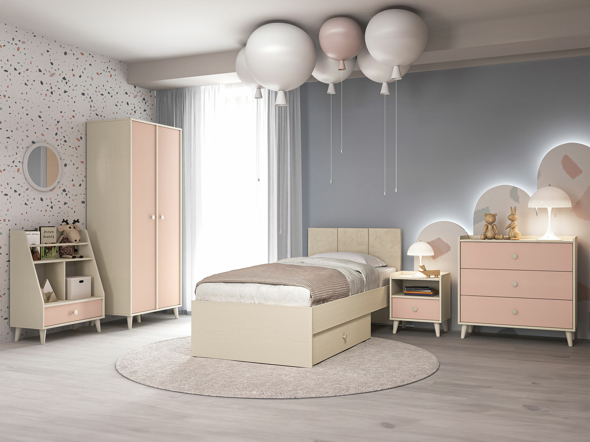 Етажерка Tortoli 107 (Роза)