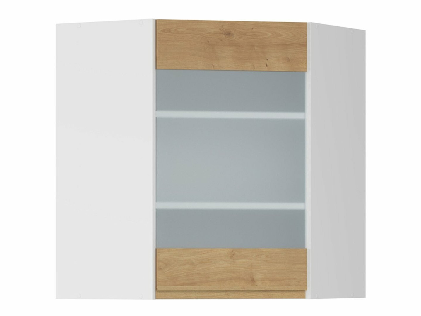 Модулен окачен ъглов шкаф Soli Oak 153