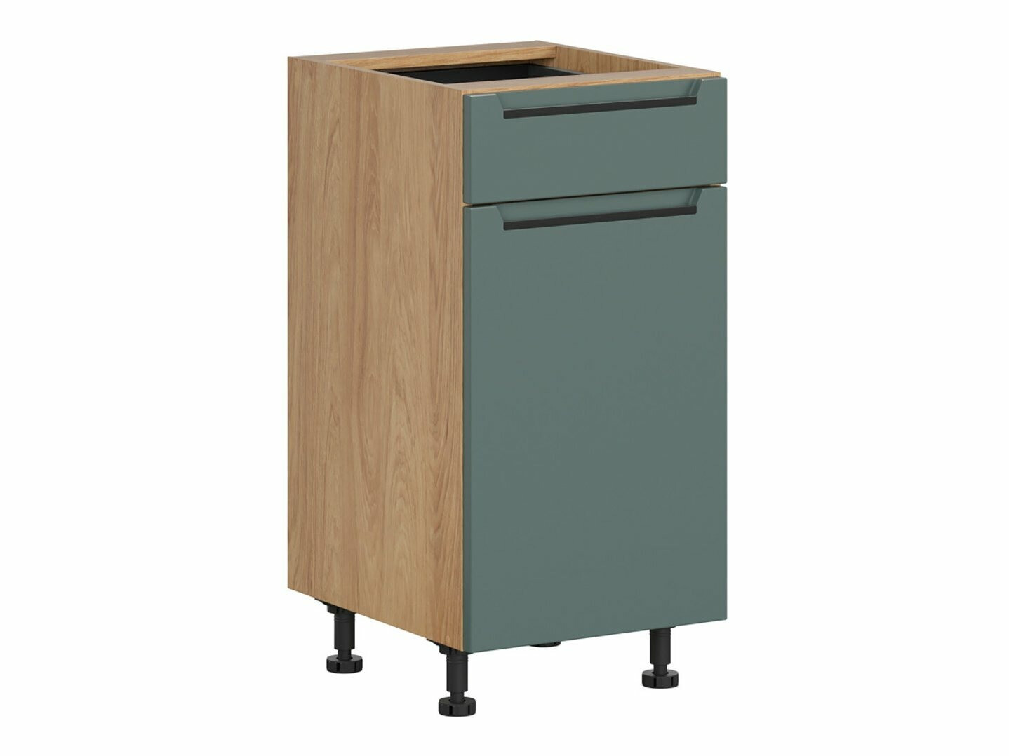 Модулен шкаф с чекмедже и врати Riso Green 103