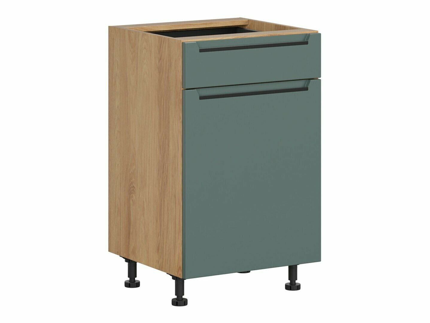 Модулен шкаф с чекмедже и врати Riso Green 104