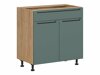 Модулен шкаф с врати Riso Green 101
