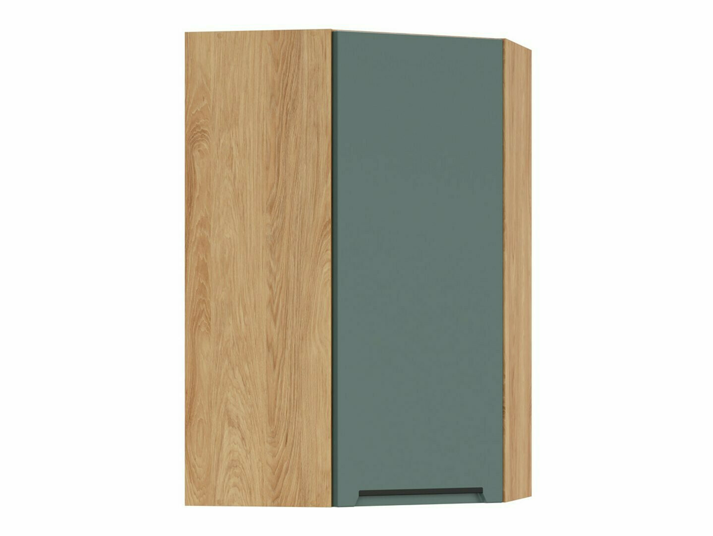 Модулен окачен ъглов шкаф Riso Green 162