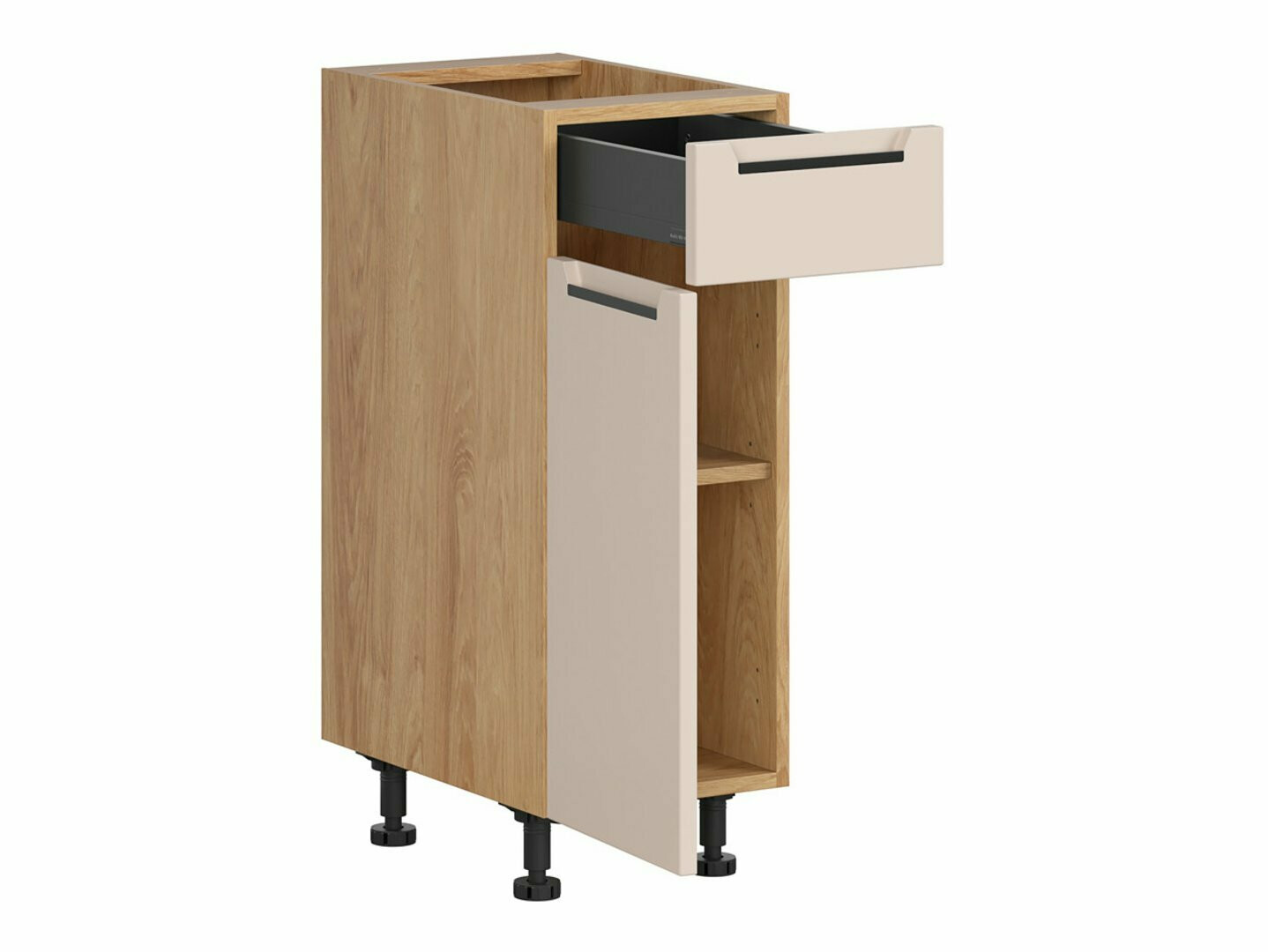 Модулен шкаф с чекмедже и врати Riso Beige 102