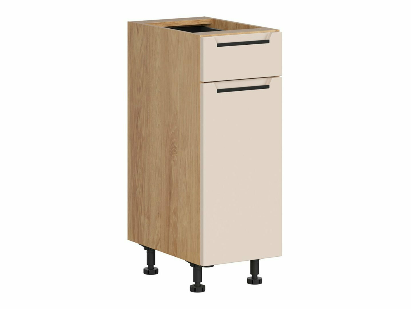 Модулен шкаф с чекмедже и врати Riso Beige 102