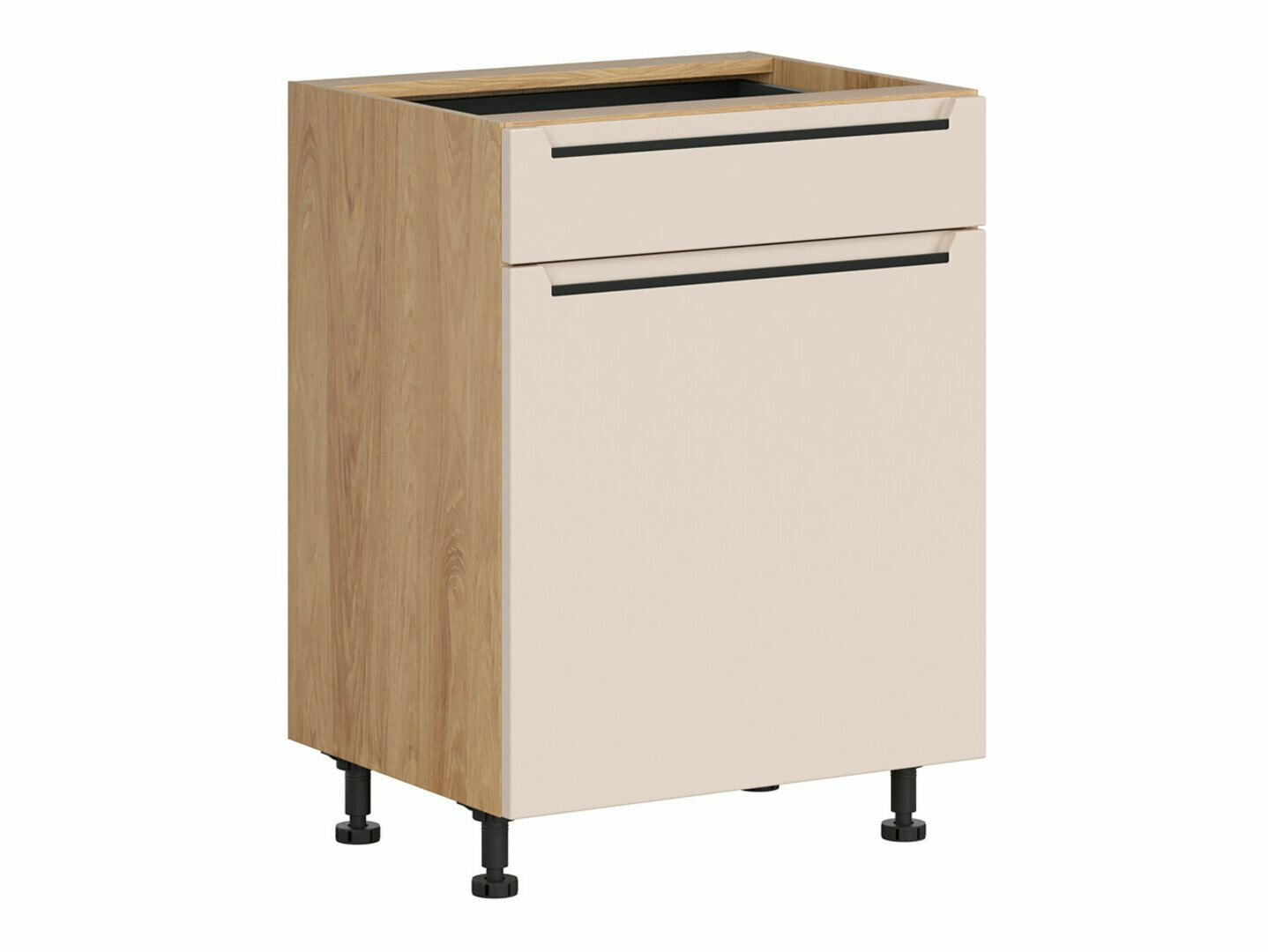Модулен шкаф с чекмедже и врати Riso Beige 105