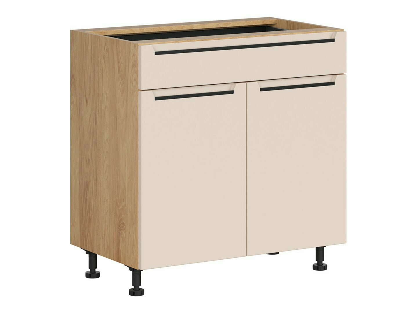 Модулен шкаф с чекмедже и врати Riso Beige 106
