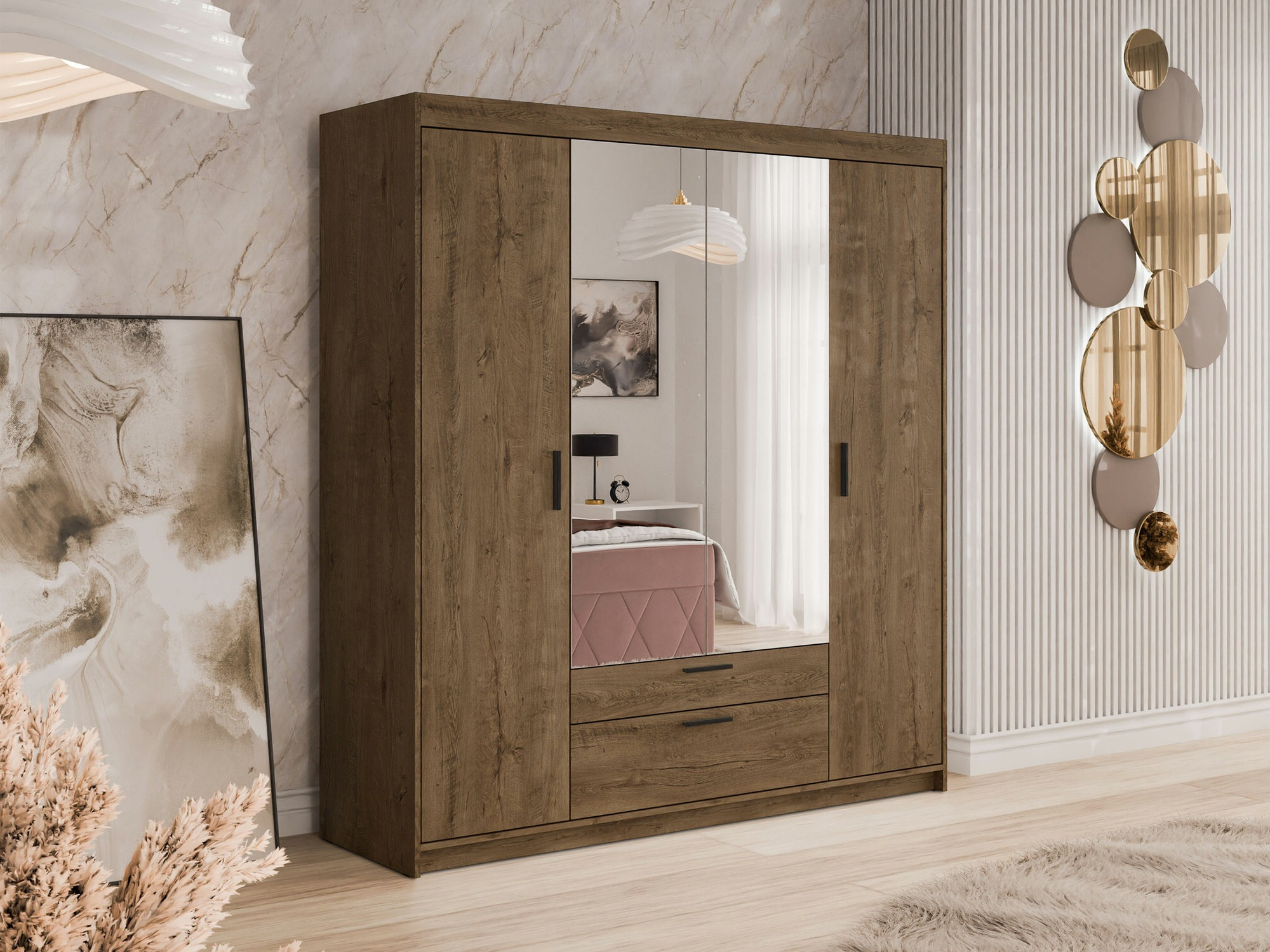 Гардероб Novduni 108 (Дъб левка)