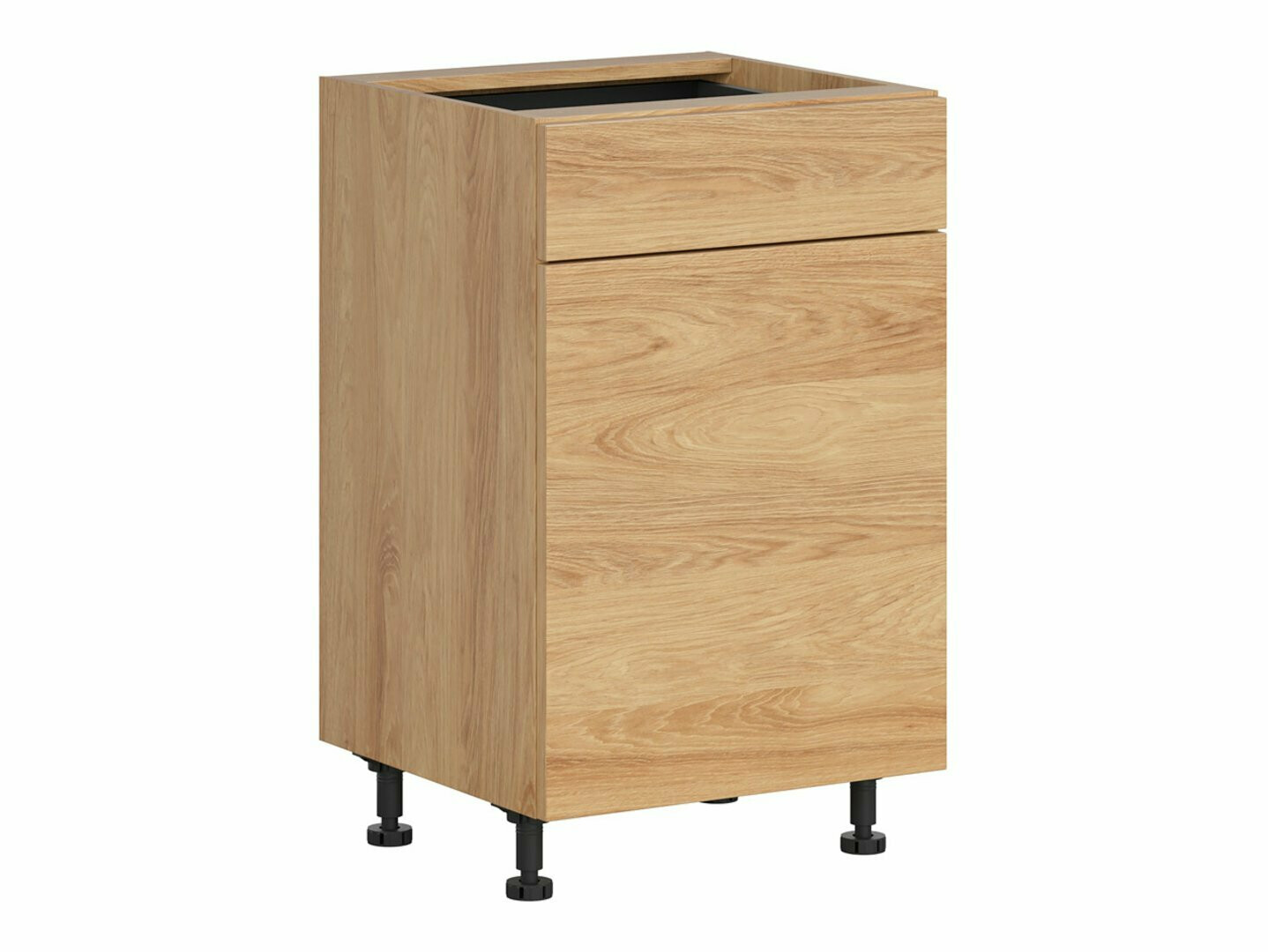 Модулен шкаф с чекмедже и врати Amper Oak 104