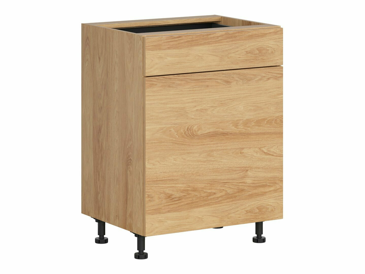 Модулен шкаф с чекмедже и врати Amper Oak 105