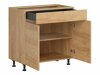 Модулен шкаф с чекмедже и врати Amper Oak 106