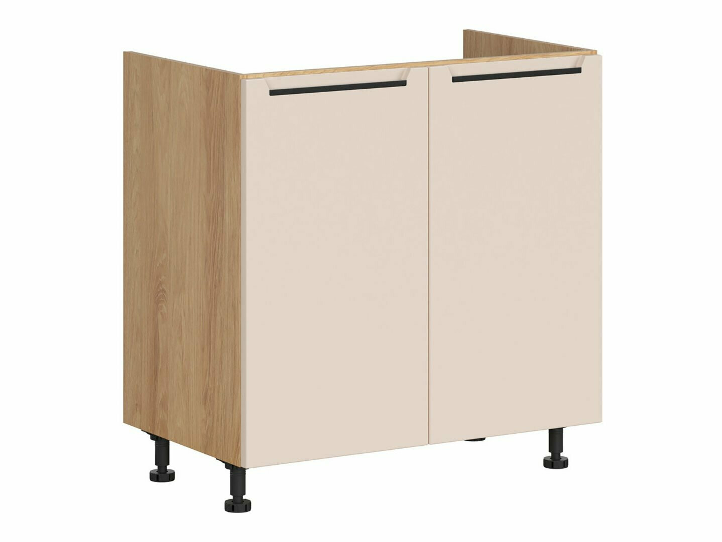 Модулен шкаф за мивка с врати Riso Beige 125