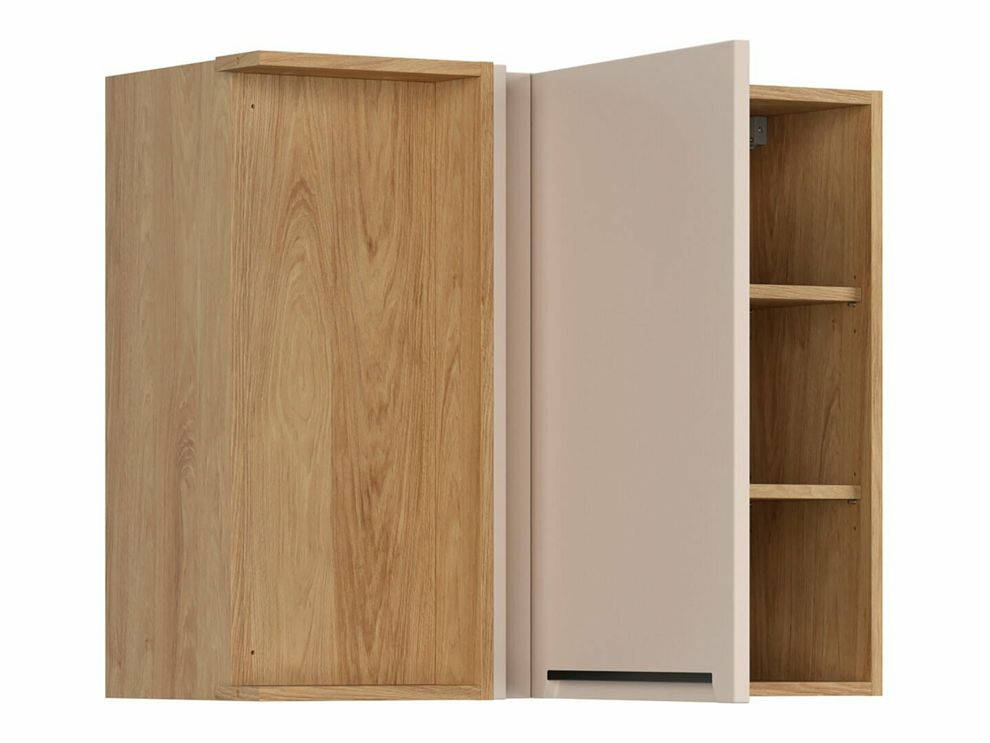 Модулен окачен ъглов шкаф Riso Beige 158