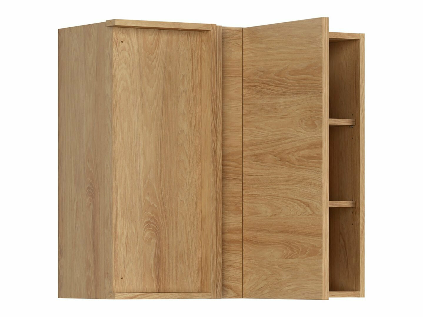 Модулен окачен ъглов шкаф Amper Oak 155