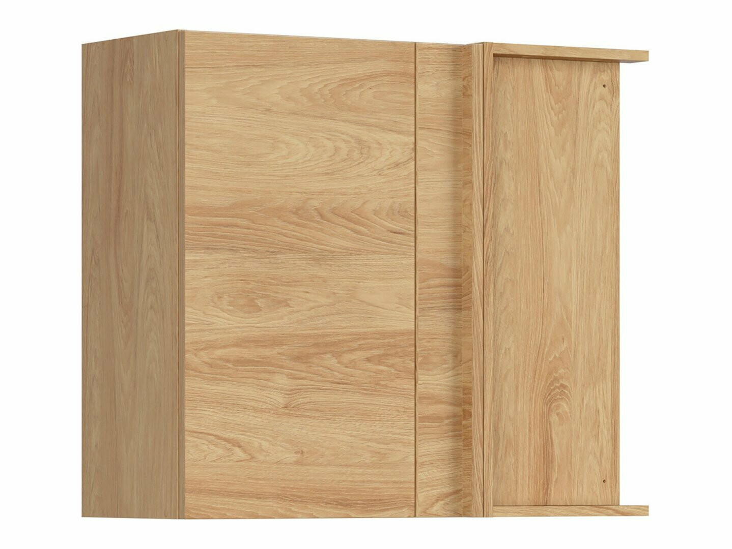 Модулен окачен ъглов шкаф Amper Oak 155