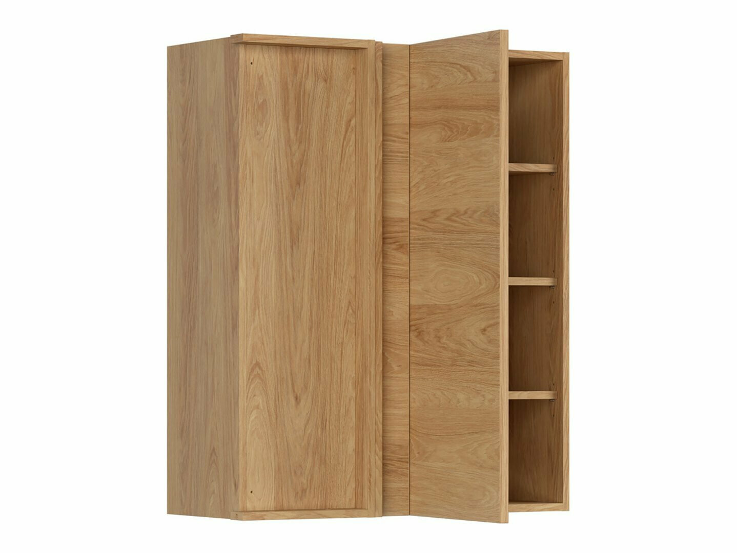 Модулен окачен ъглов шкаф Amper Oak 156