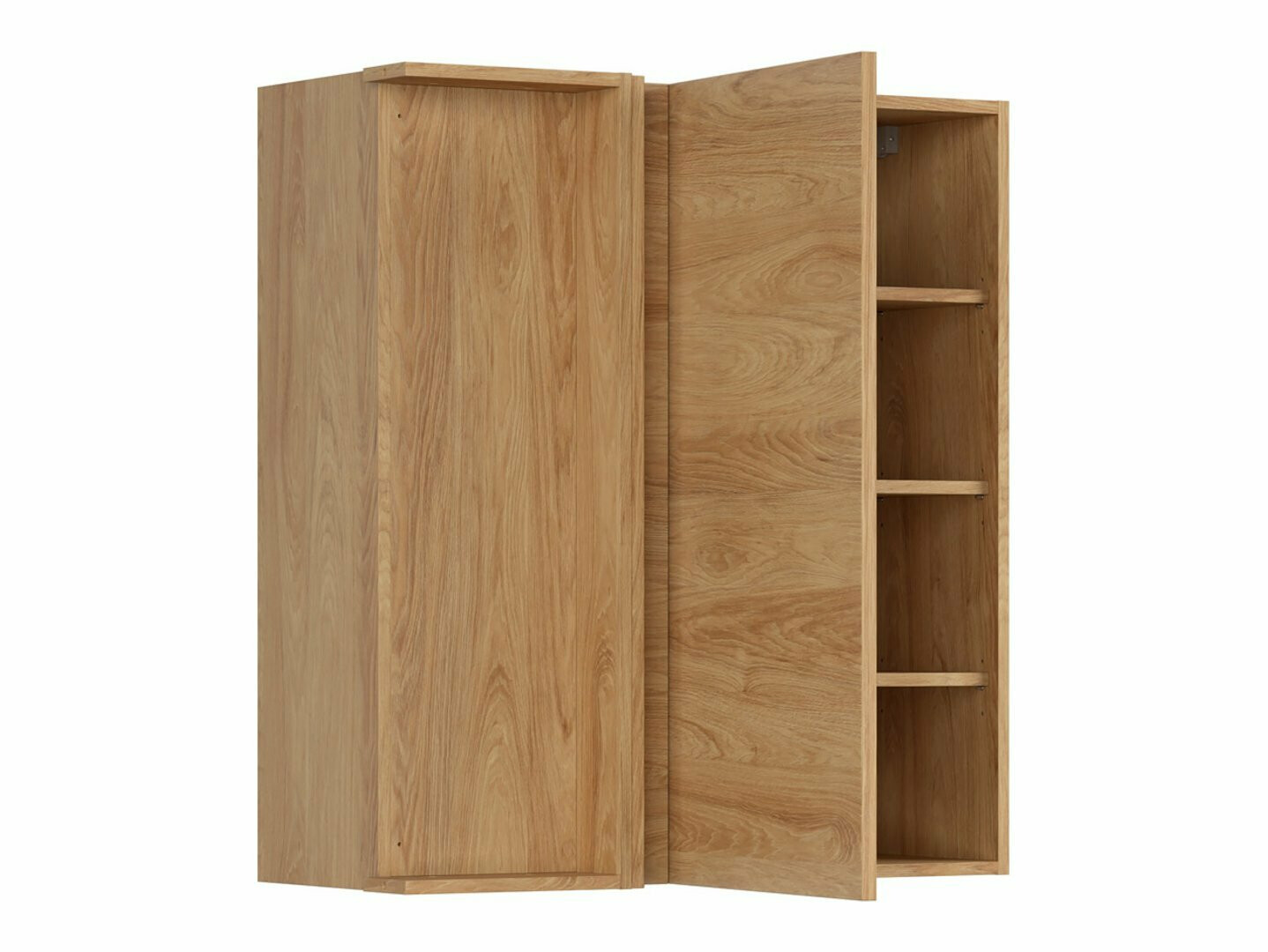 Модулен окачен ъглов шкаф Amper Oak 158