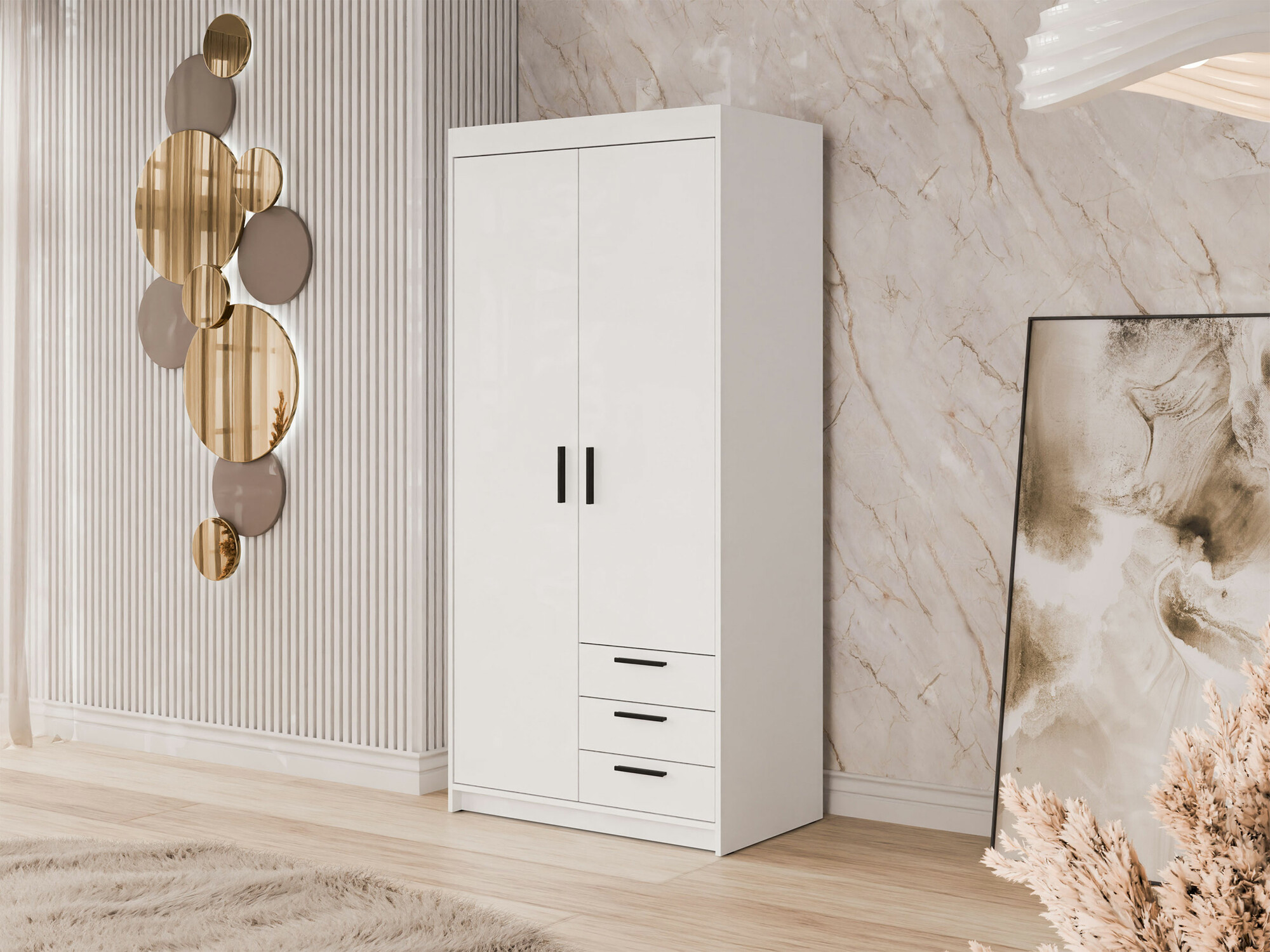 Гардероб Novduni 112 (Бял)