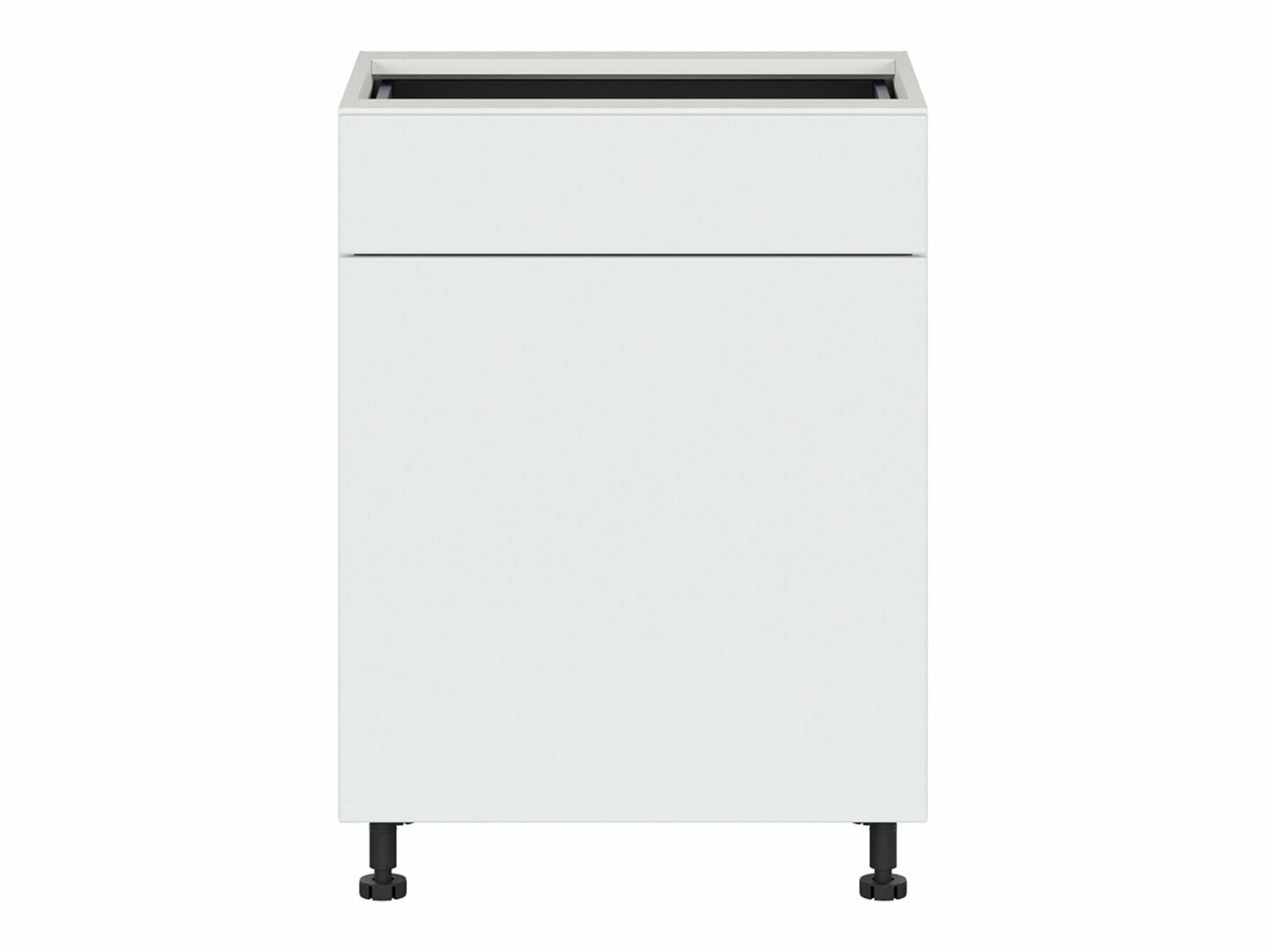 Модулен шкаф с чекмедже и врати Top White 105