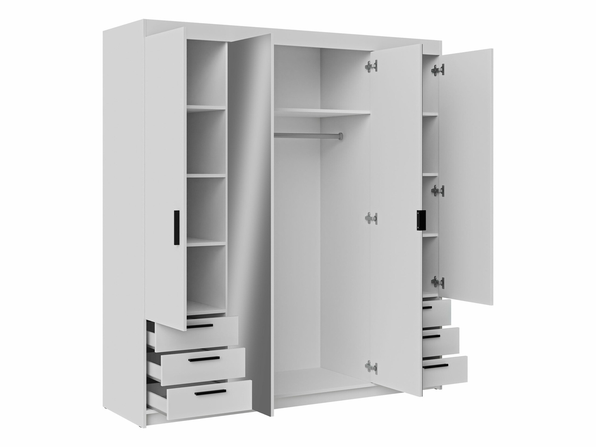 Гардероб Novduni 115 (Бял)