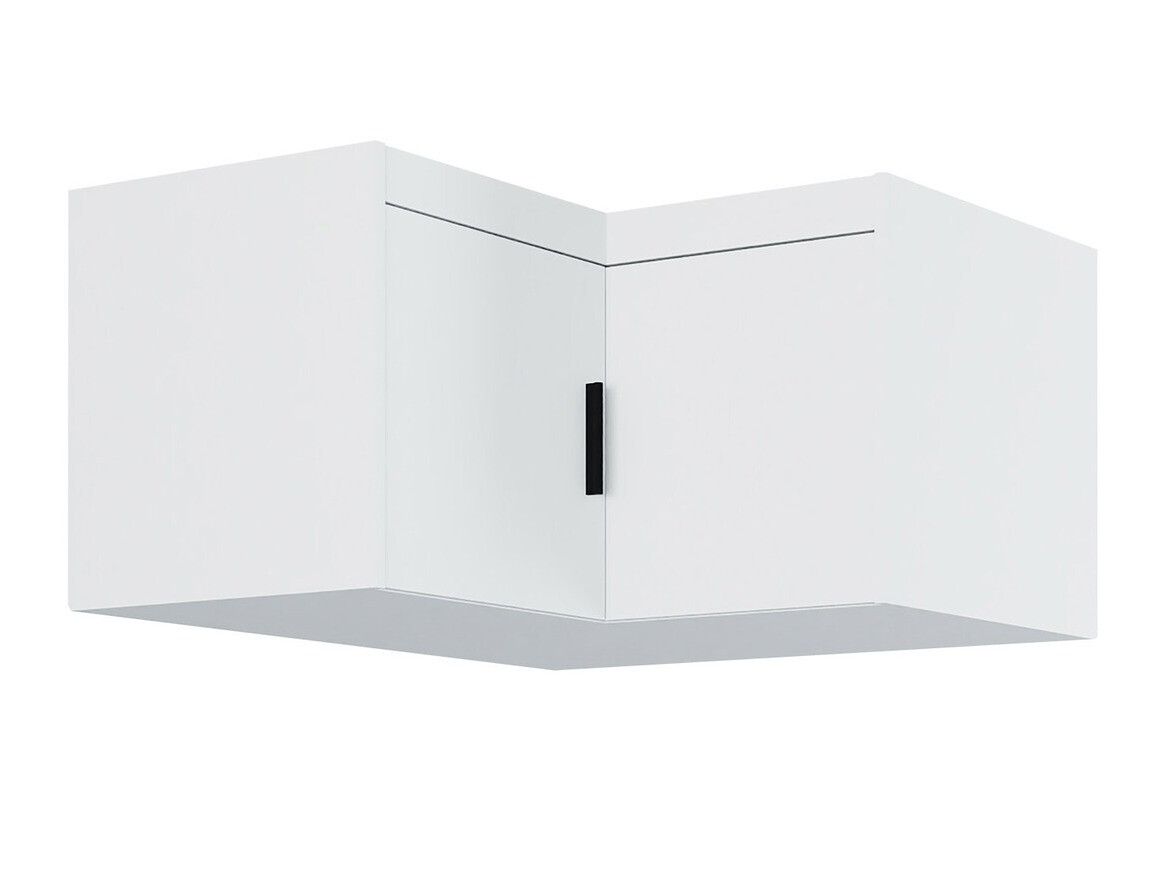 Ъглов шкаф Novduni 118 (Бял)