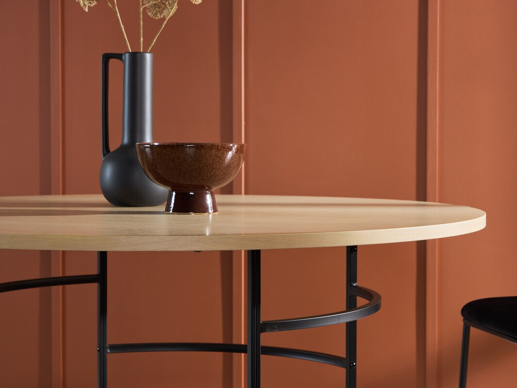 Маса Dallas 4695 (Черен + Светлокафяво)