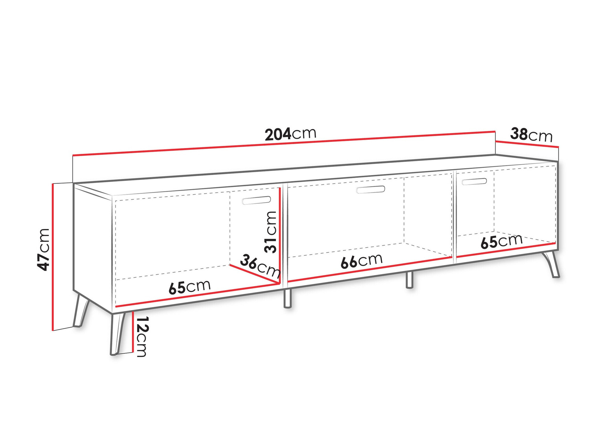 ТВ шкаф Comfivo Capella I (Кашмир + Кашмир гланц)