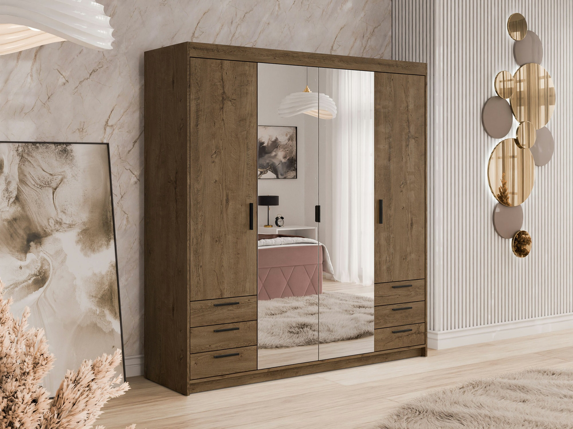 Гардероб Novduni 115 (Дъб левка)