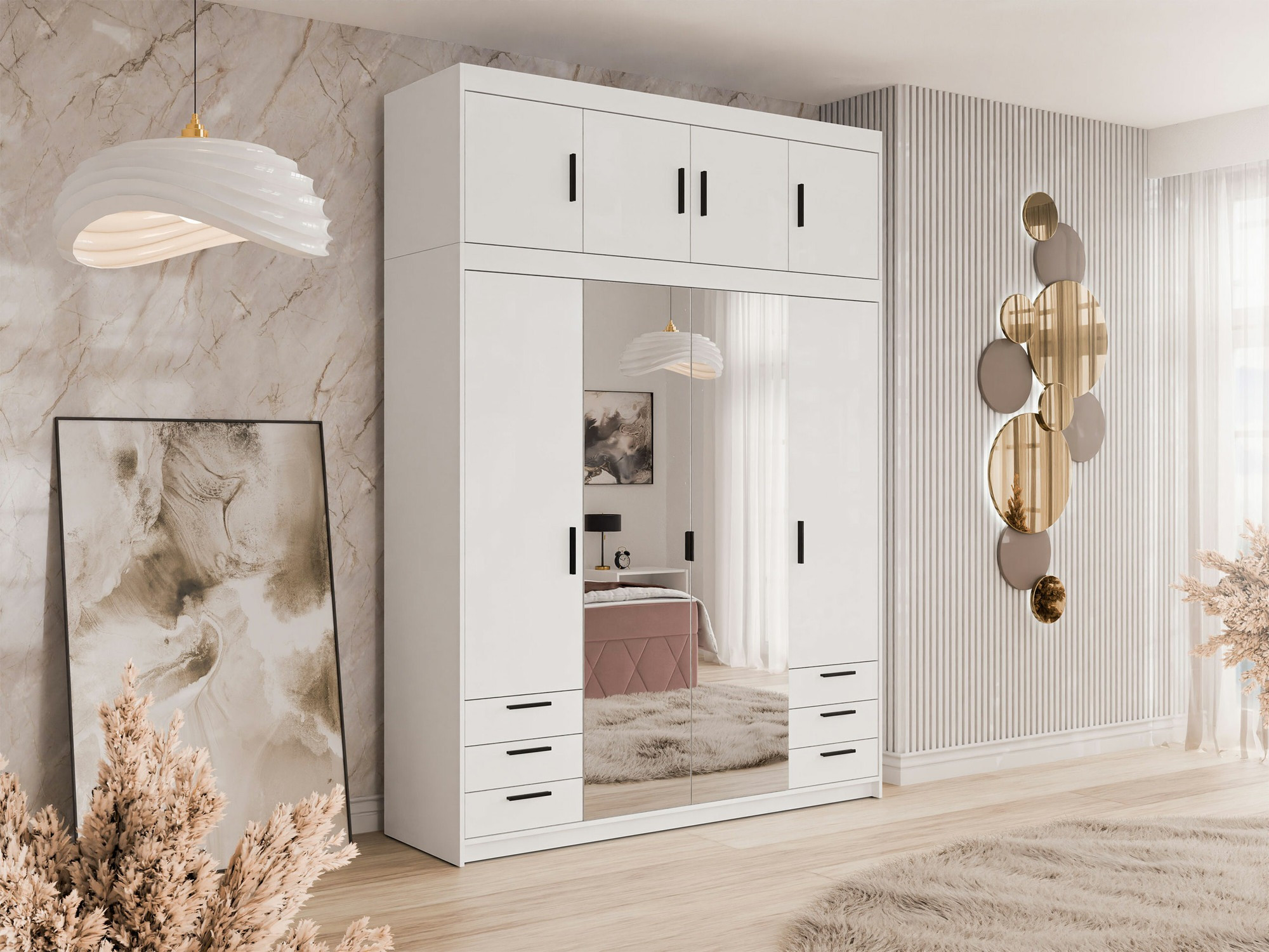 Гардероб Novduni 120 (Бял)