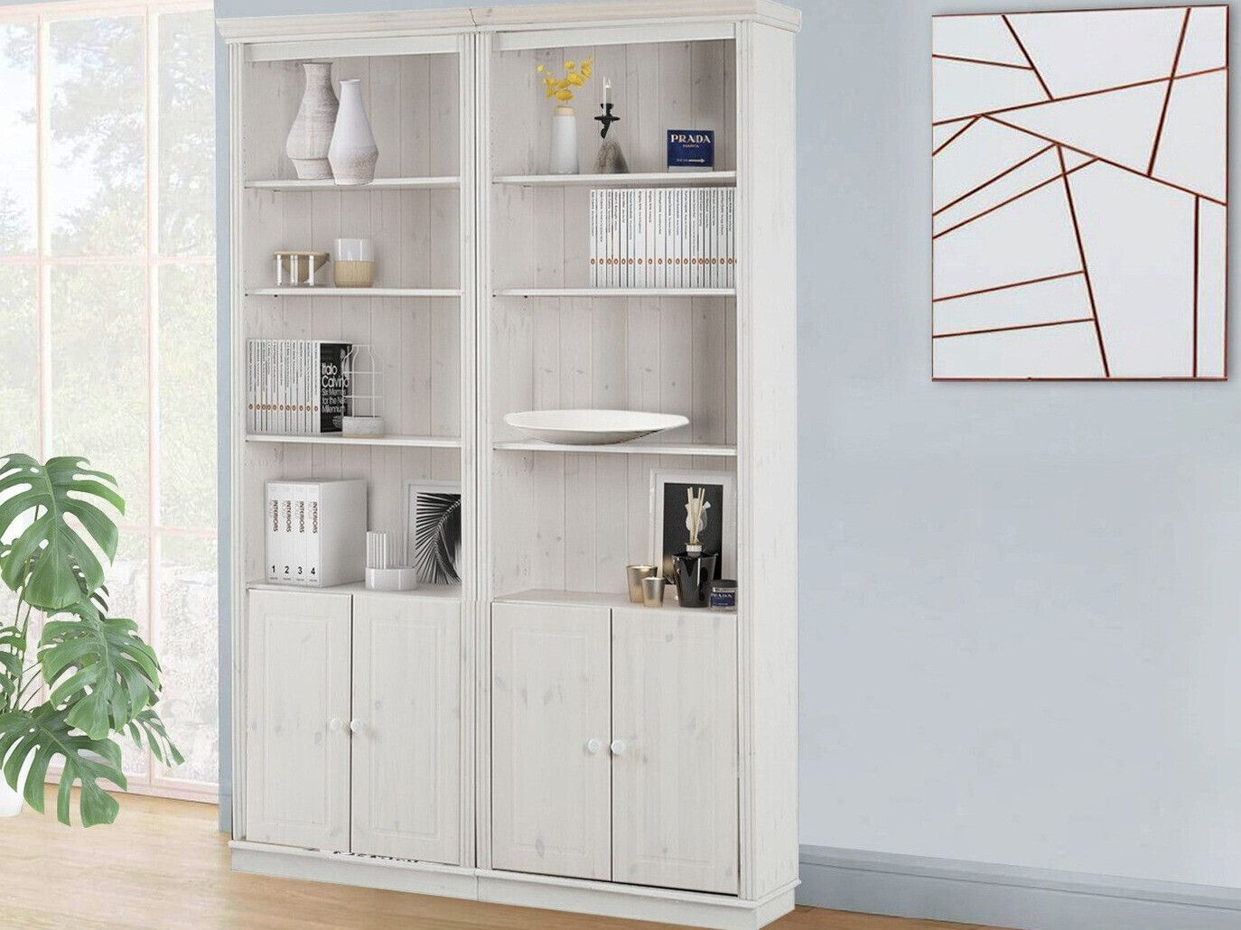 Комплект етажерки Saltoro 115 (Бял)