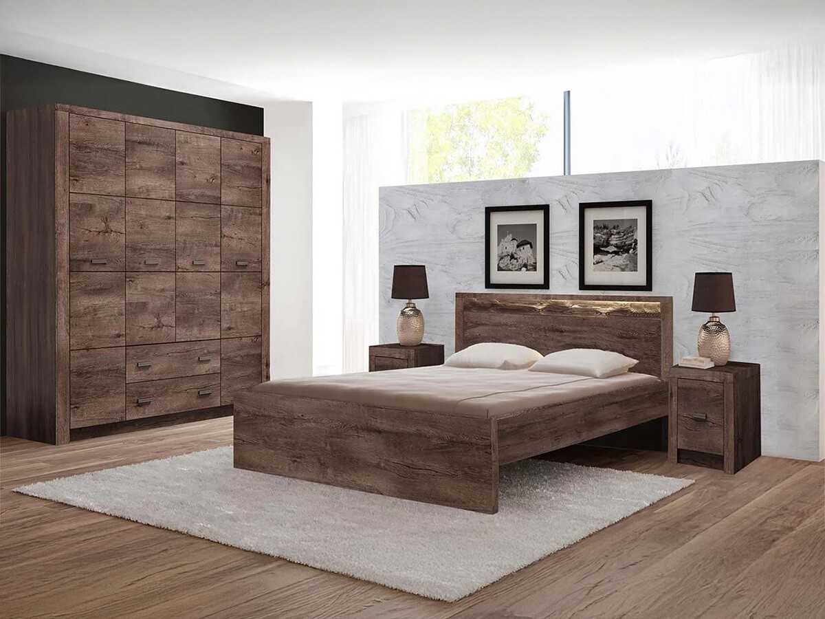 Нощно шкафче Serfeno 119 (Тъмен ясен)