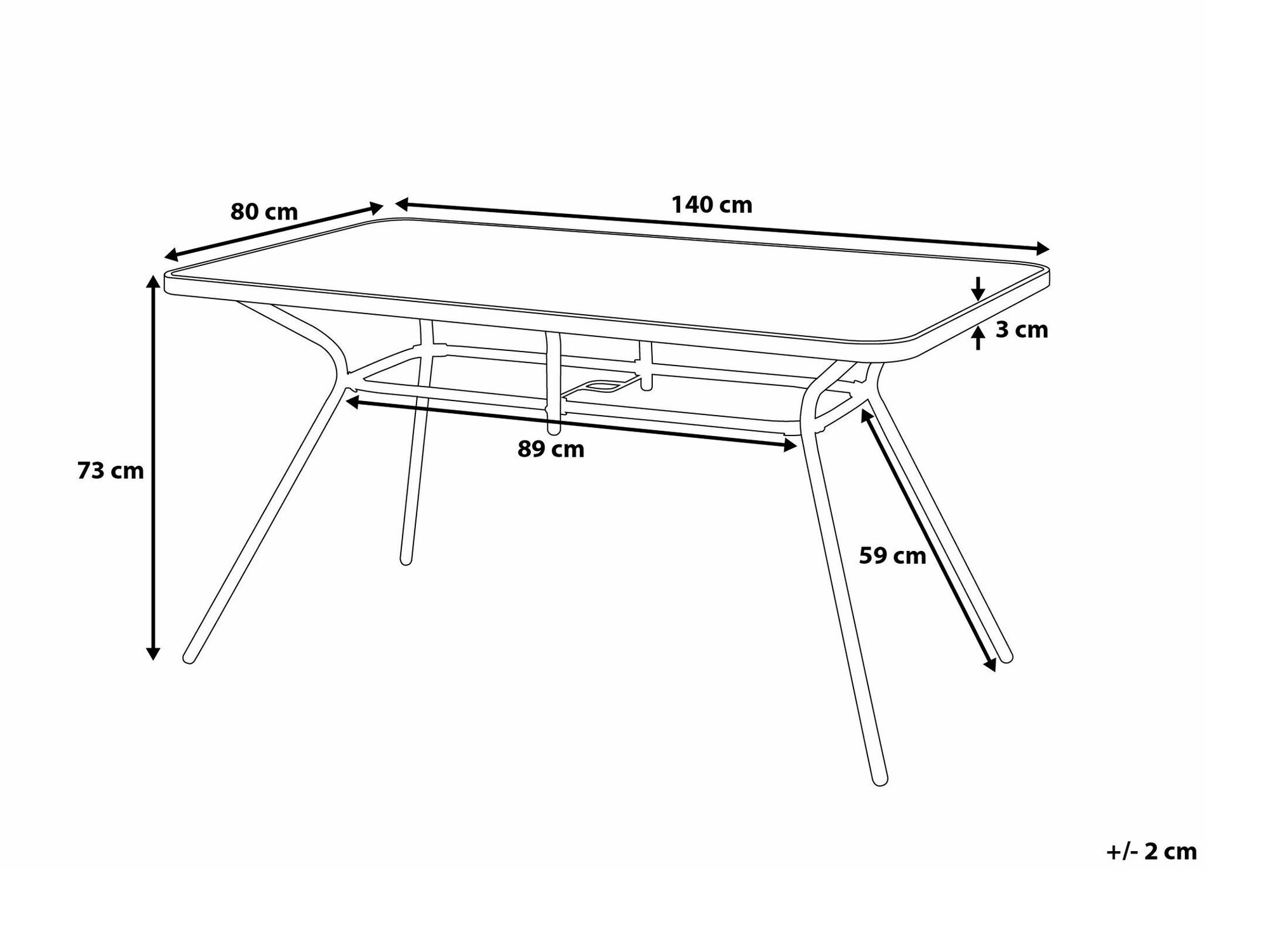 Градинска маса Berwyn 2500