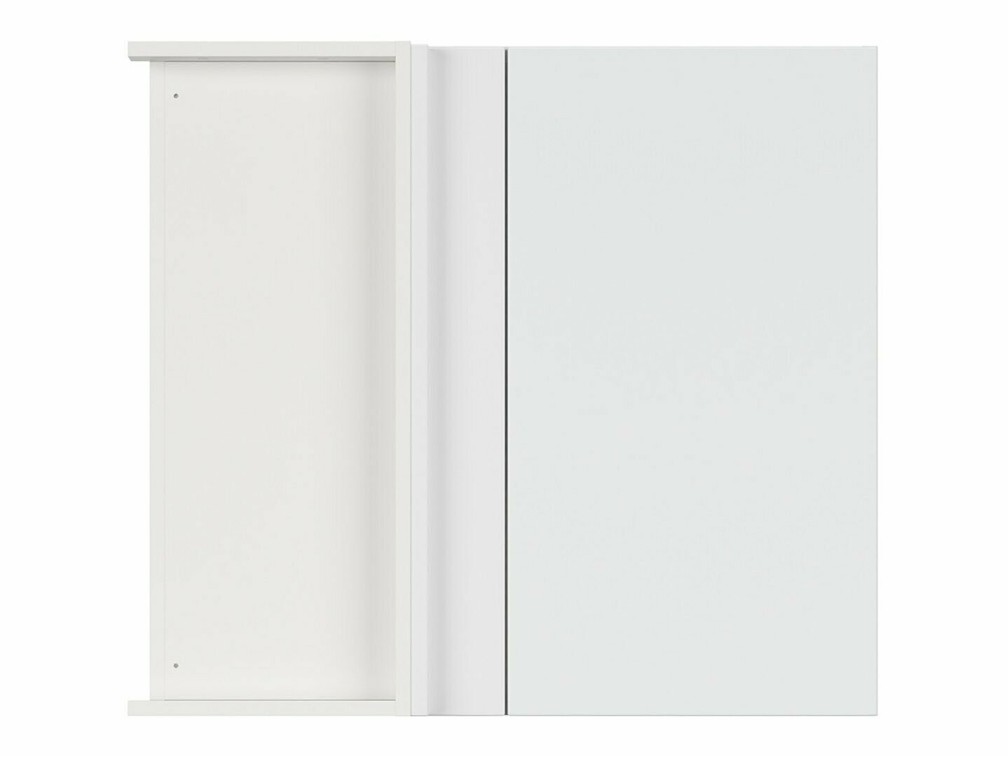 Модулен окачен ъглов шкаф Top White 155