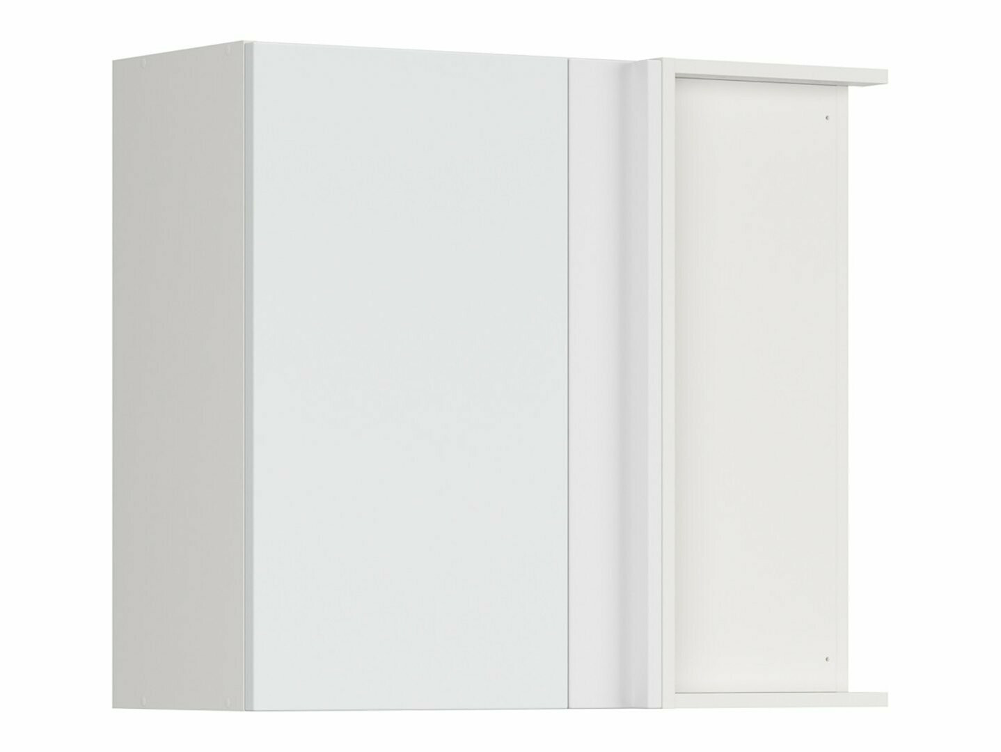 Модулен окачен ъглов шкаф Top White 155