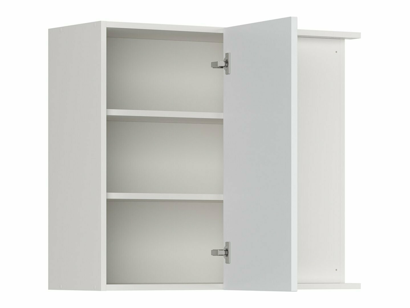 Модулен окачен ъглов шкаф Top White 155