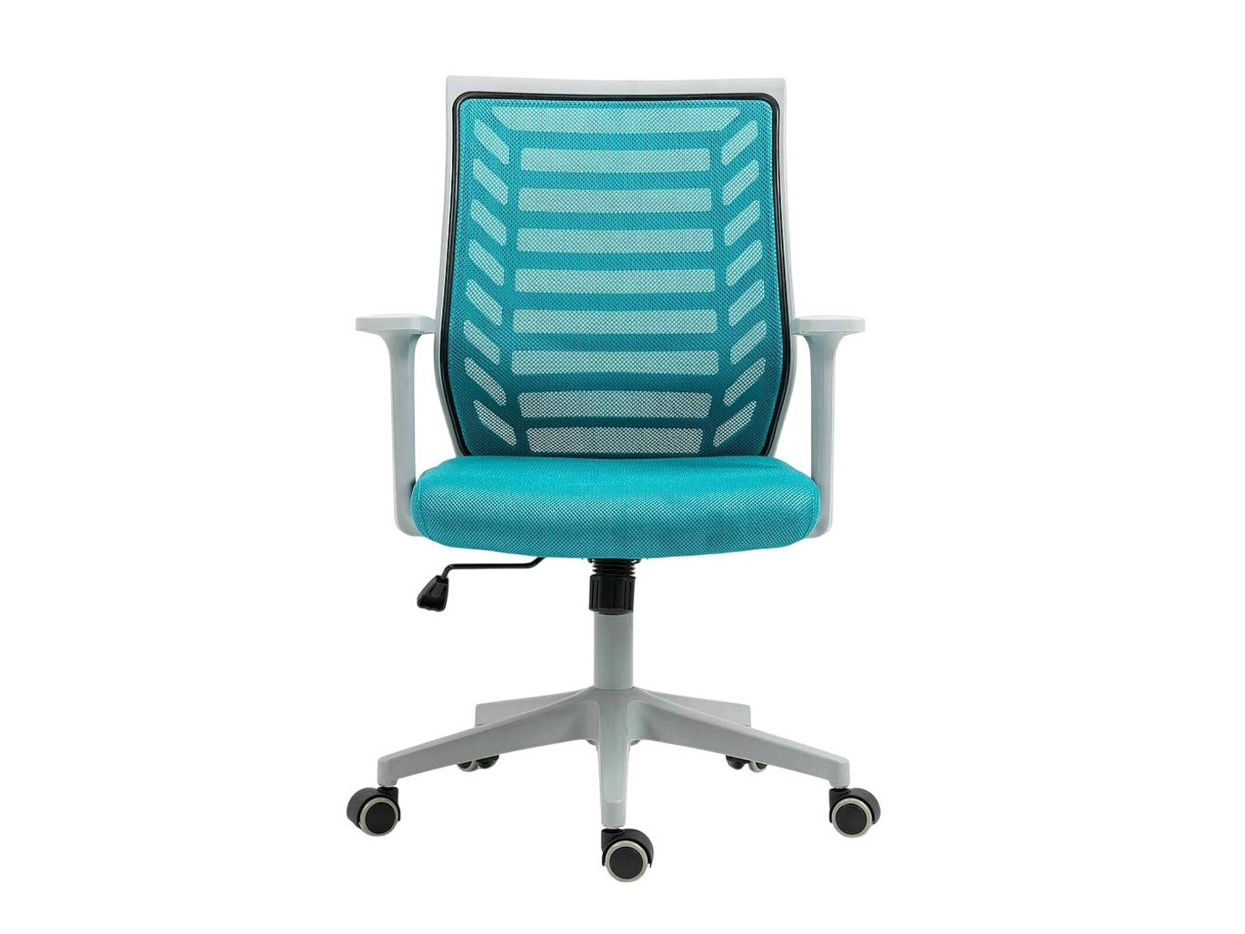 Офис стол Detroit 694 (Сив + Тюркоаз)