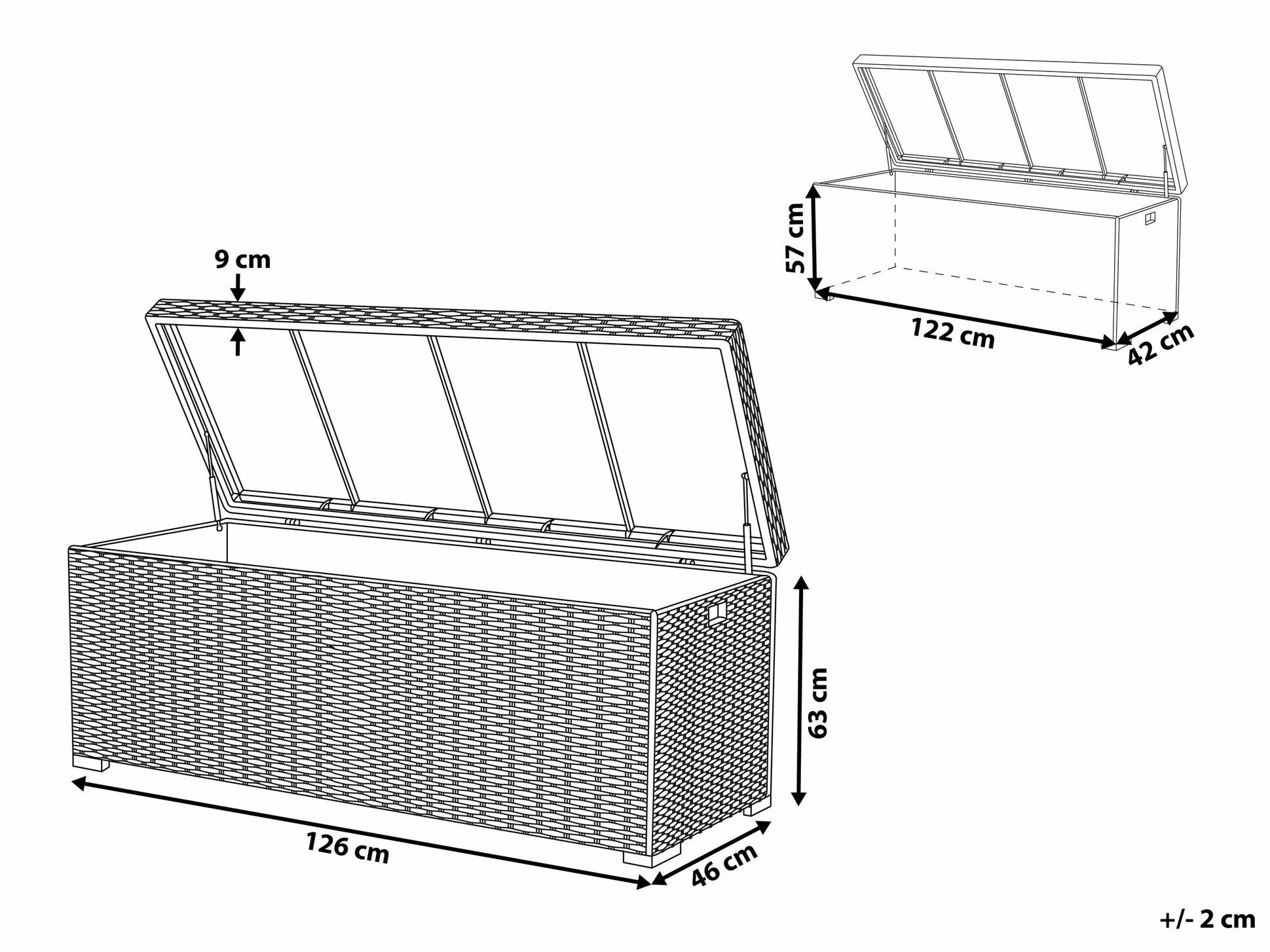 Градинска кутия за съхранение Berwyn 2505 (Кафяв)