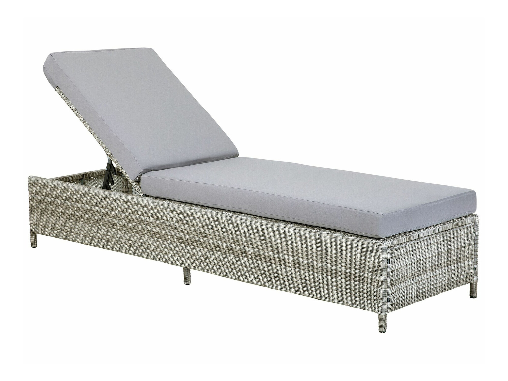 Градински шезлонг Berwyn 2510 (Сив)