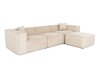 Модулен ъглов диван Fivsoi 102 (Сметана)