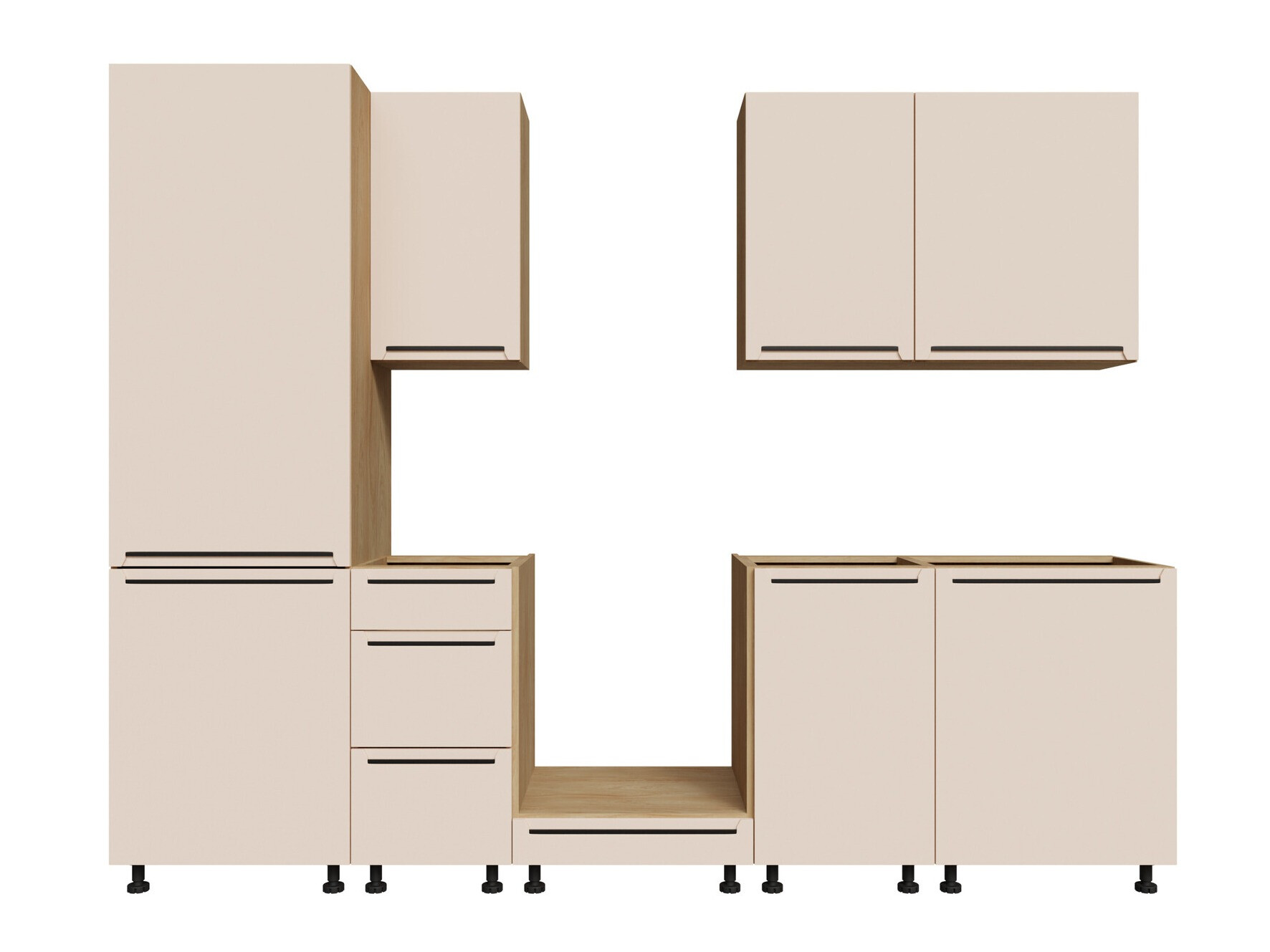 Модулен кухненски комплект Riso Beige 169