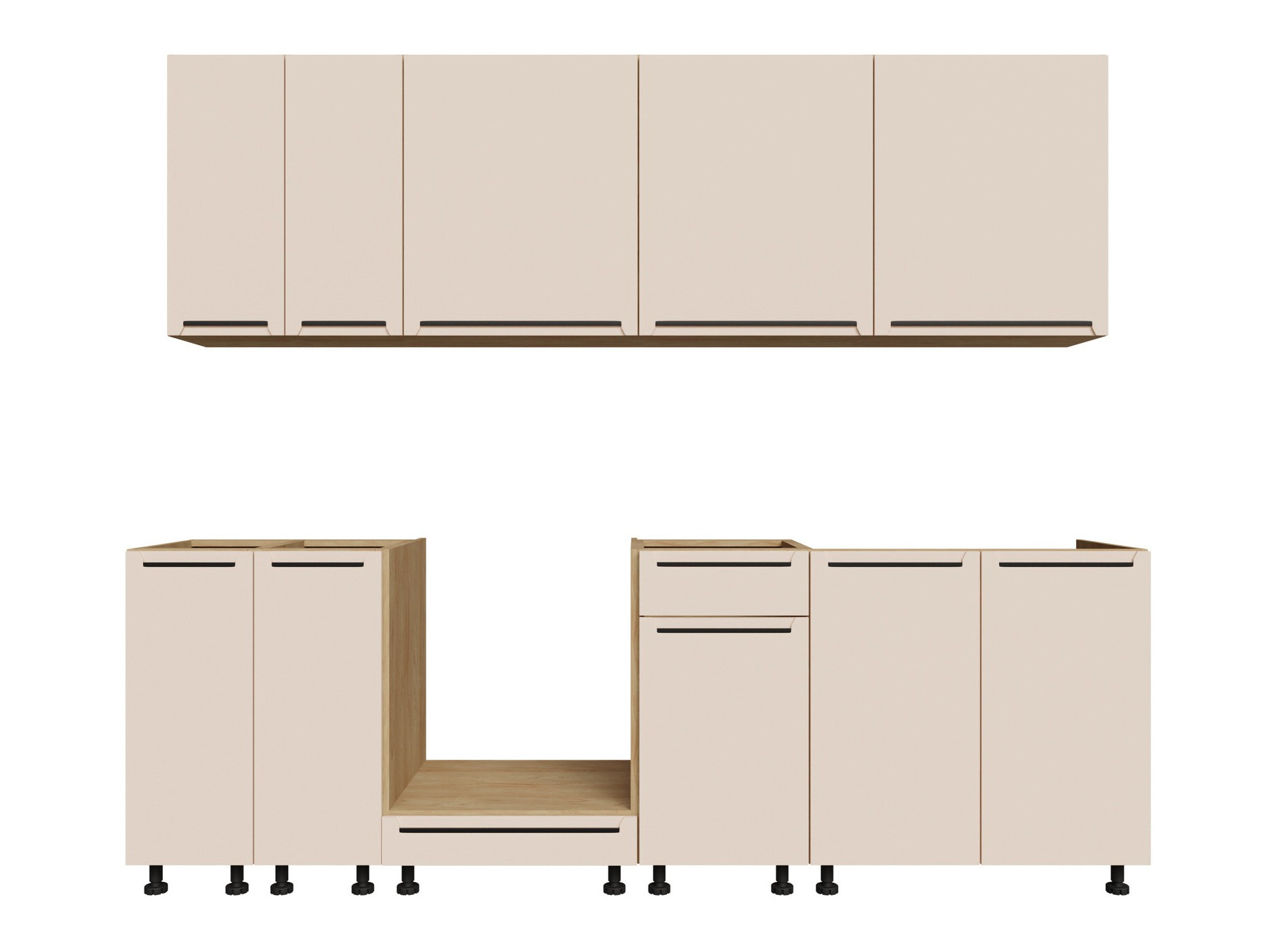 Модулен кухненски комплект Riso Beige 170