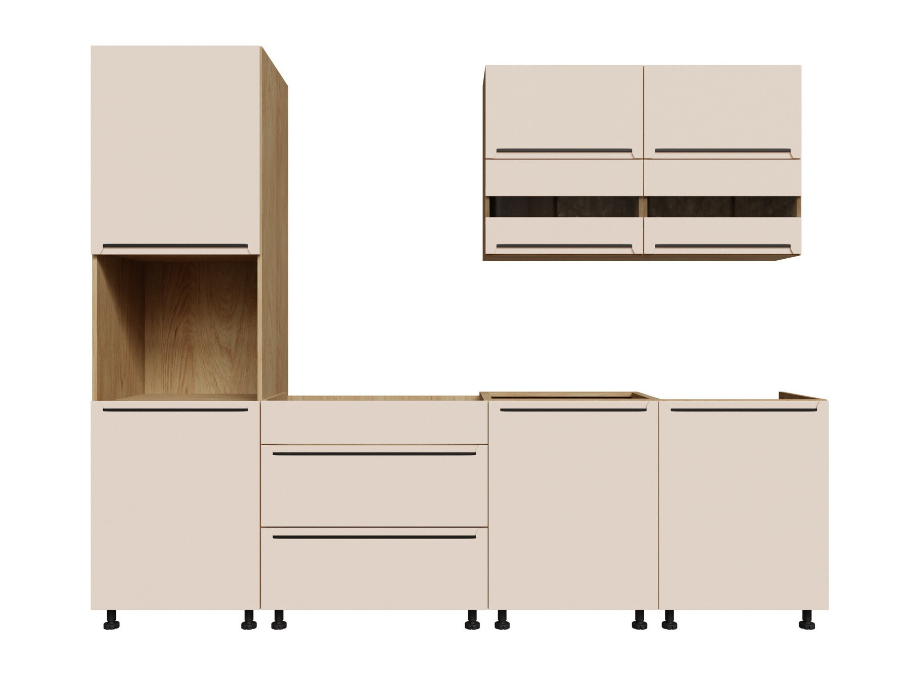 Модулен кухненски комплект Riso Beige 171