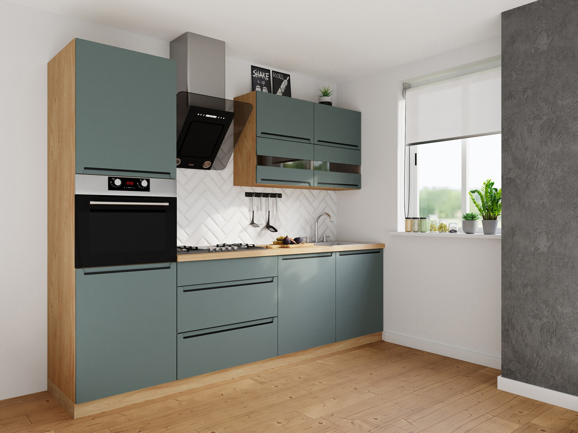 Модулен кухненски комплект Riso Green 170