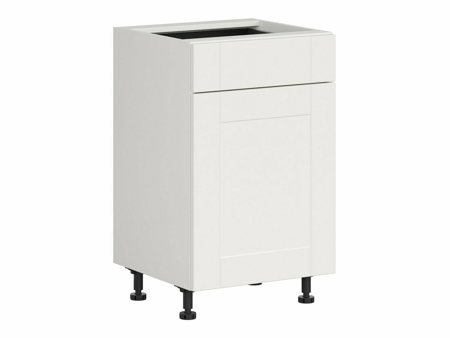 Модулен шкаф с чекмедже и врати Eva White 104