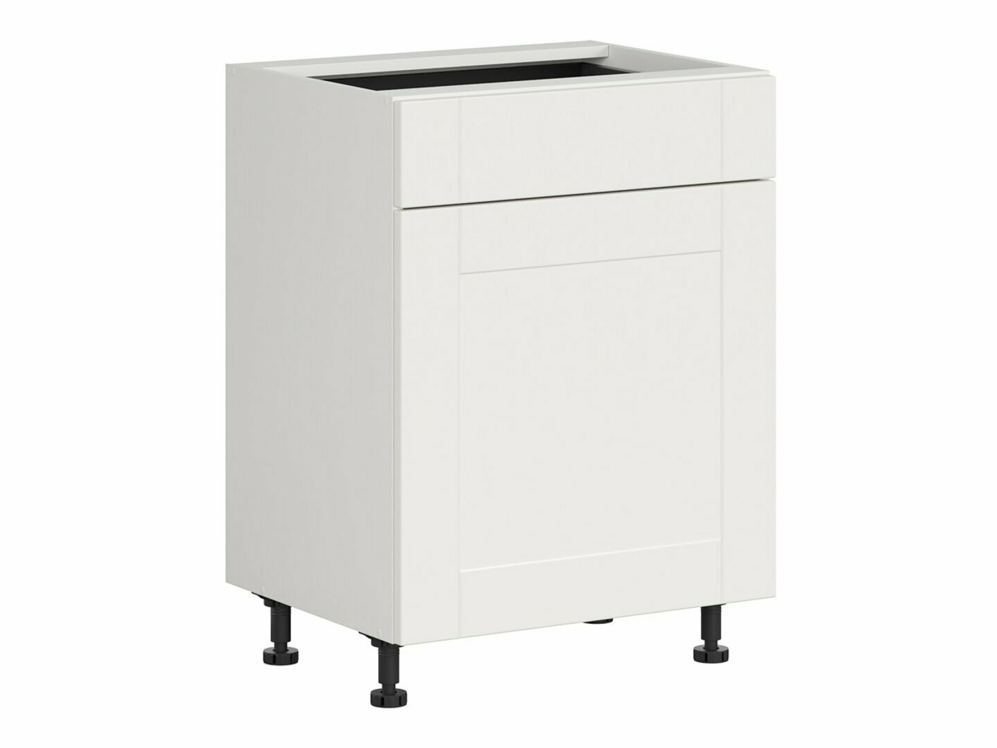 Модулен шкаф с чекмедже и врати Eva White 105