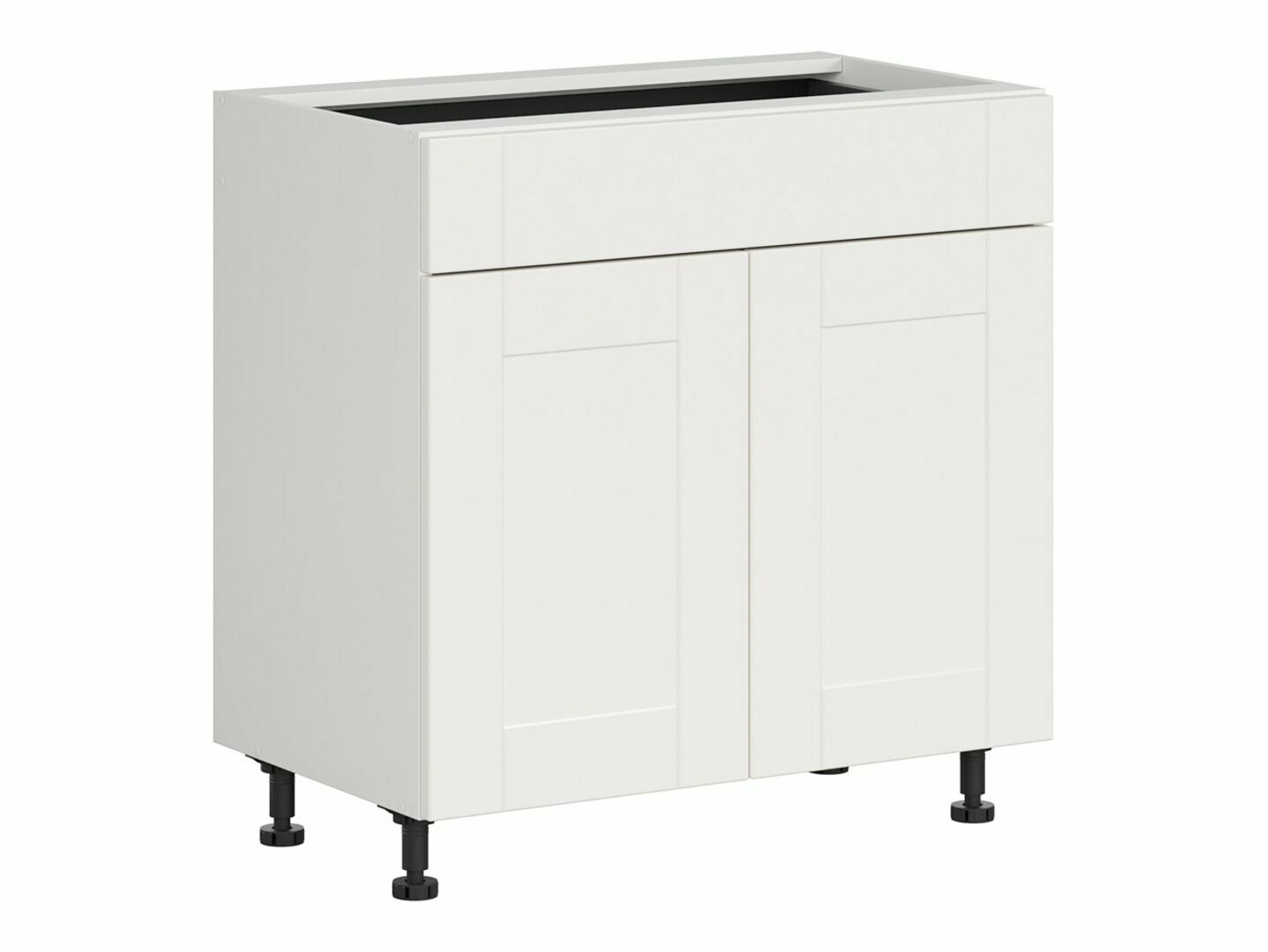 Модулен шкаф с чекмедже и врати Eva White 106