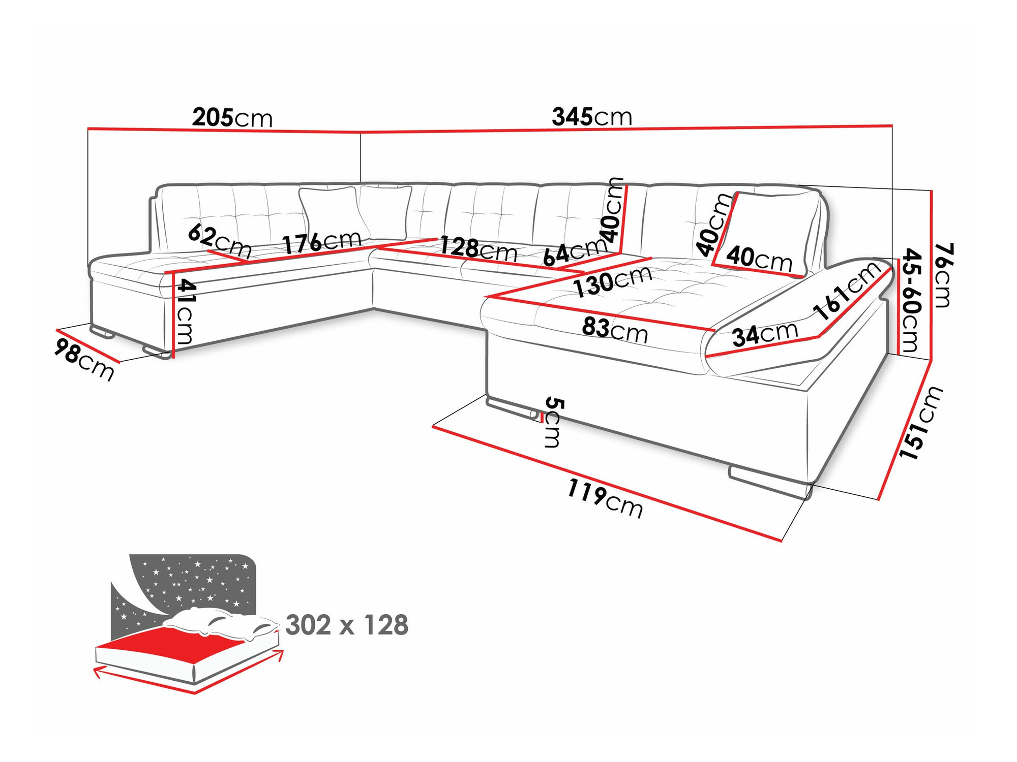 Ъглов диван Comfivo 150 (Coral 55)