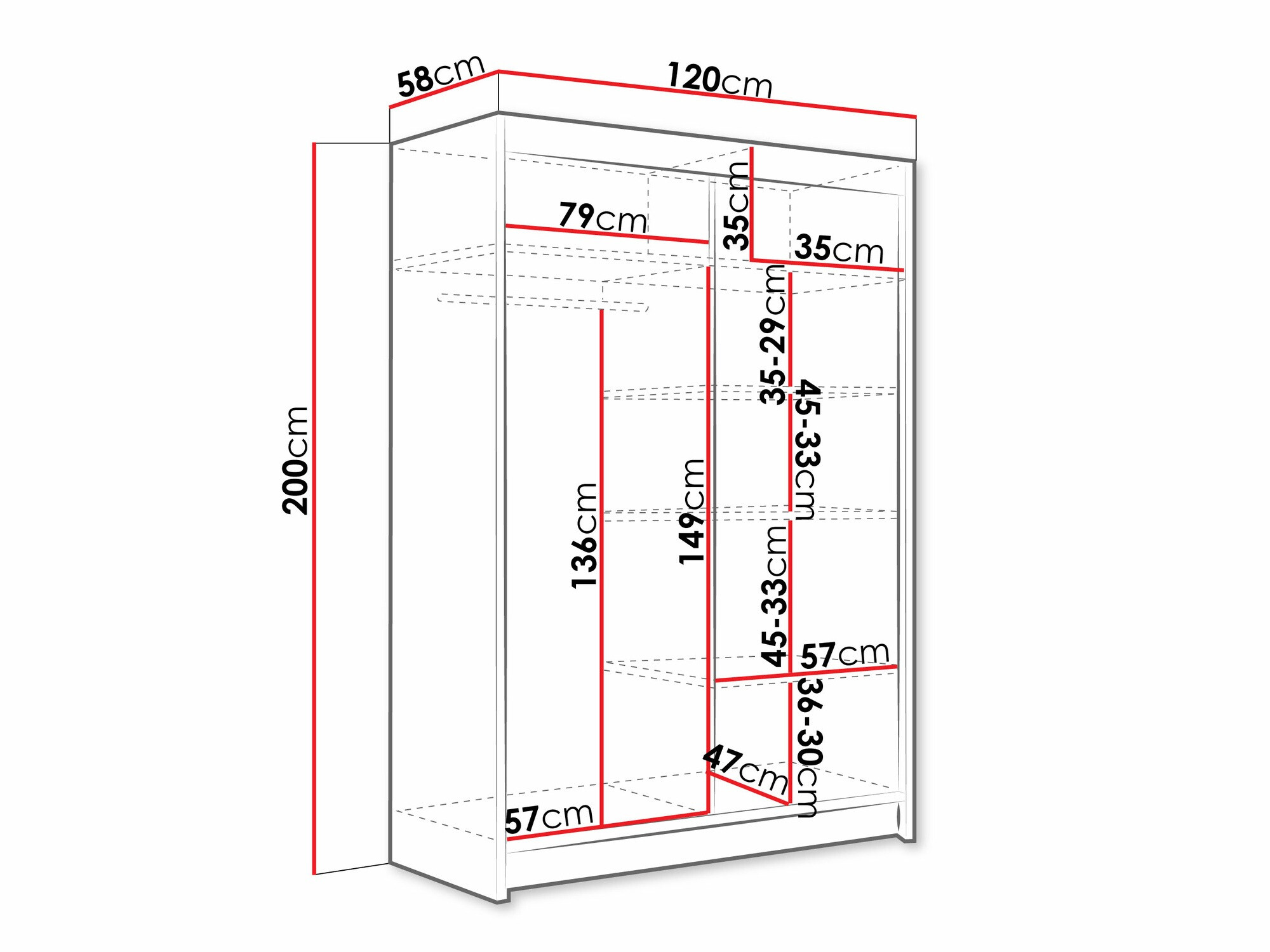 Гардероб Closico Pacron S (Сонома дъб)