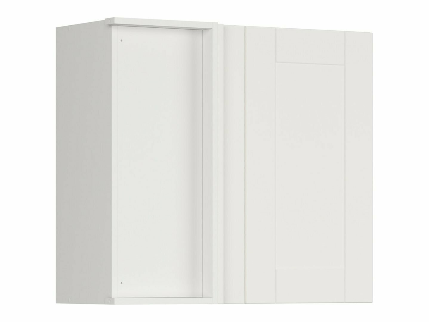 Модулен окачен ъглов шкаф Eva White 158