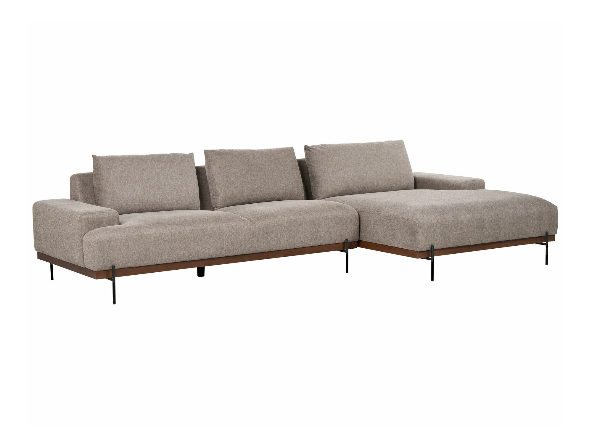 Ъглов диван Berwyn 2525 (Светлокафяво)