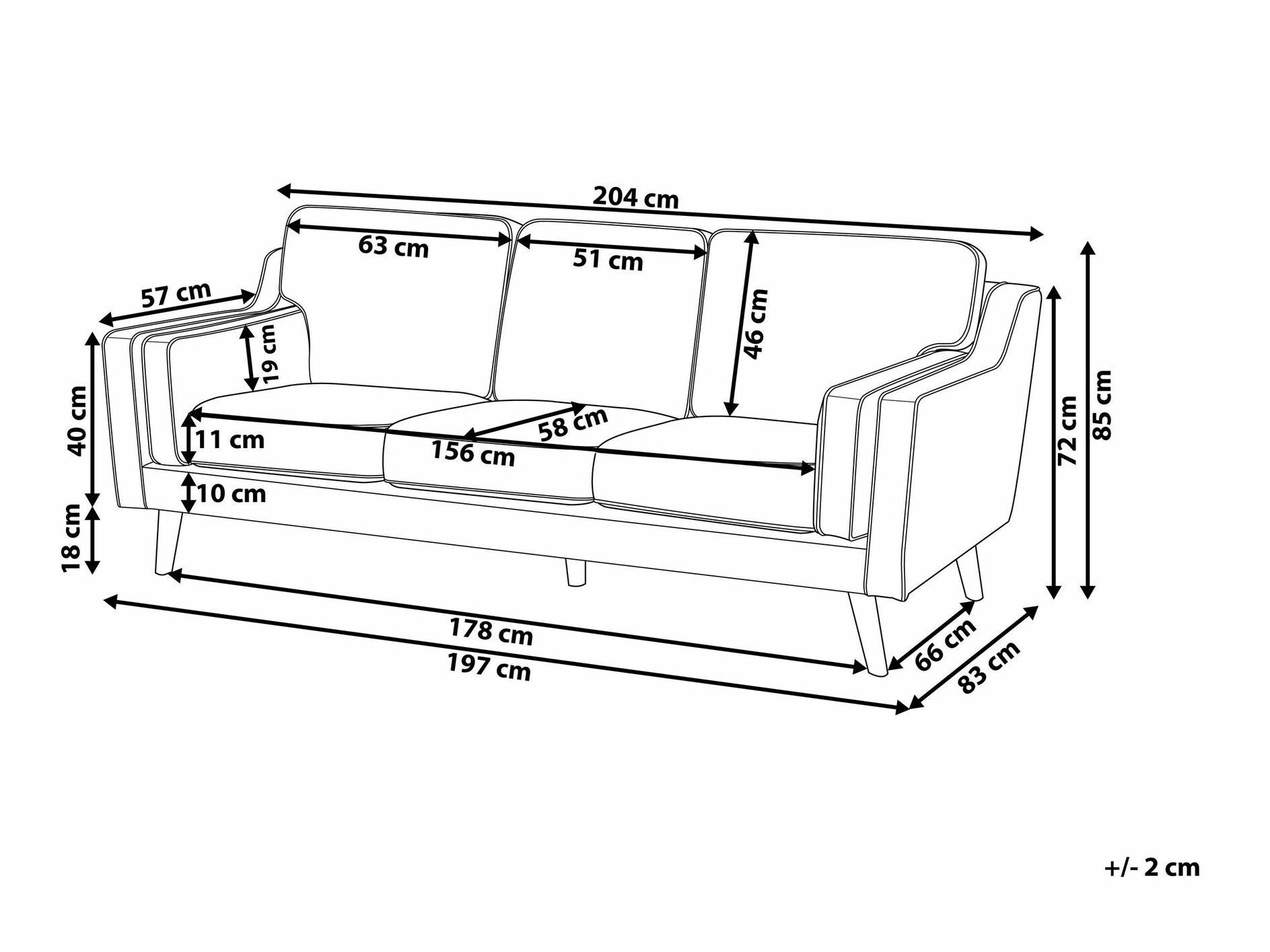 Диван Berwyn 263 (Бежов)